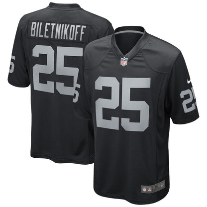Las Vegas Raiders Fred Biletnikoff Game Black Football Jersey product image