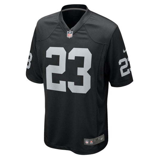 Las Vegas Raiders Devontae Booker Team Game Black Football Jersey product image