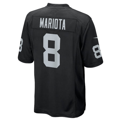 Las Vegas Raiders Marcus Mariota Game Black Football Jersey product image