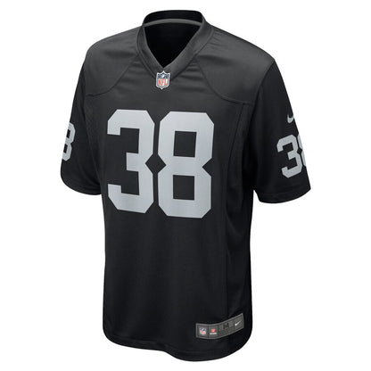 Las Vegas Raiders Jeff Heath Game Black Football Jersey product image