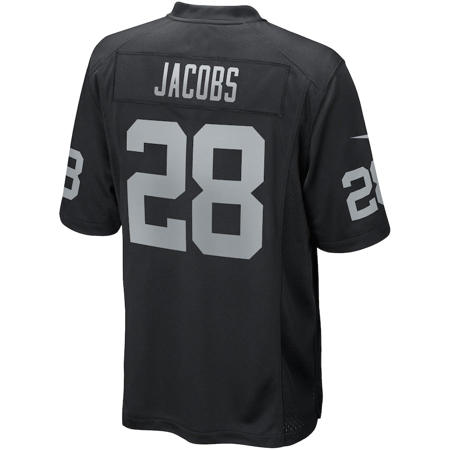 Las Vegas Raiders Josh Jacobs Game Black Football Jersey product image