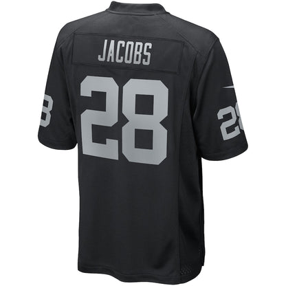 Las Vegas Raiders Josh Jacobs Game Black Football Jersey product image