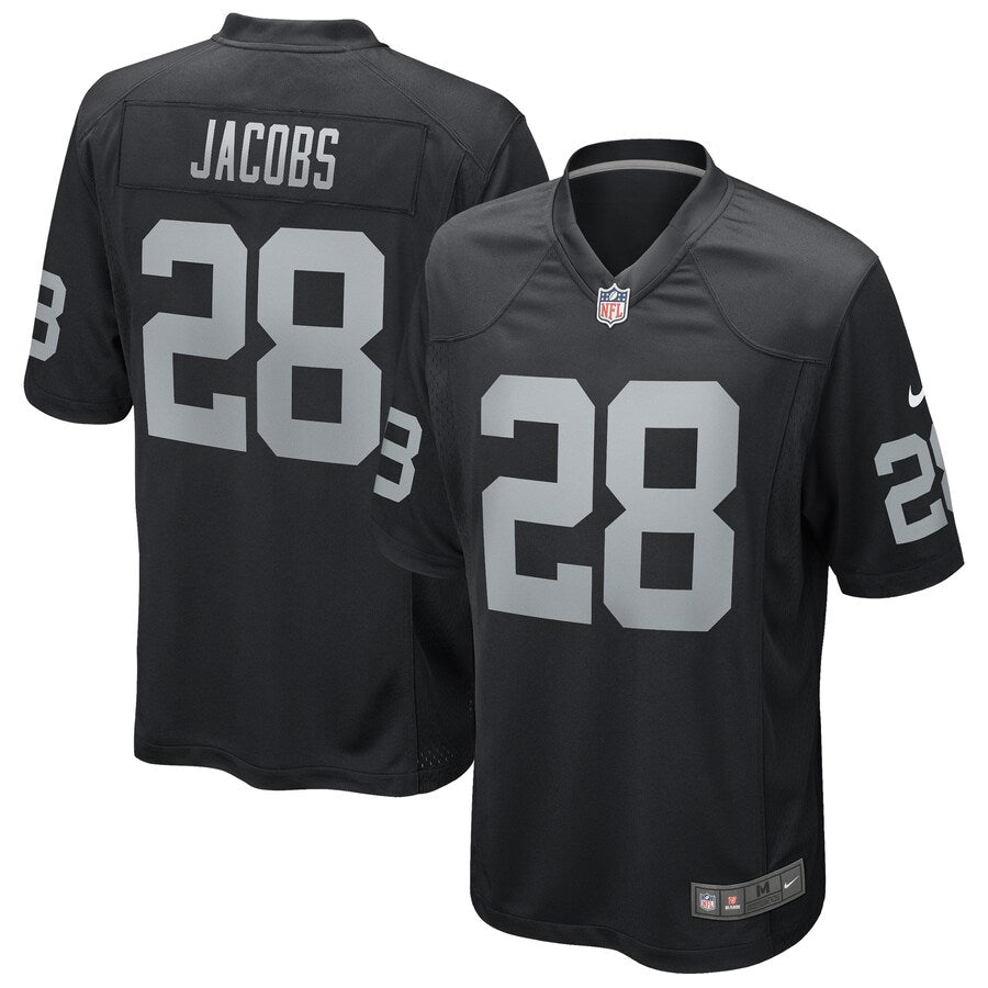Las Vegas Raiders Josh Jacobs Game Black Football Jersey product image