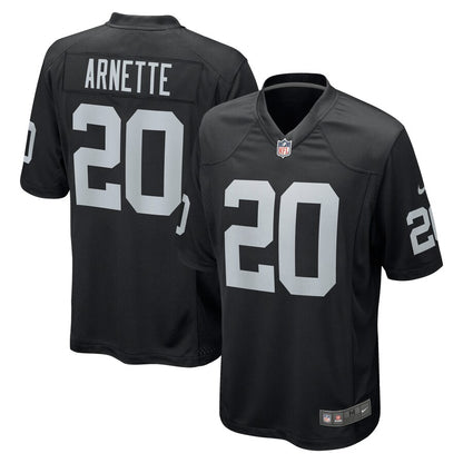Las Vegas Raiders Damon Arnette Game Black Football Jersey product image