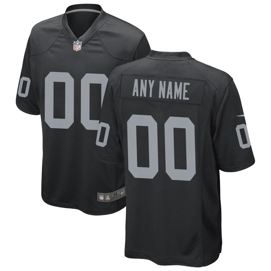 Las Vegas Raiders Custom Game Black Football Jersey product image