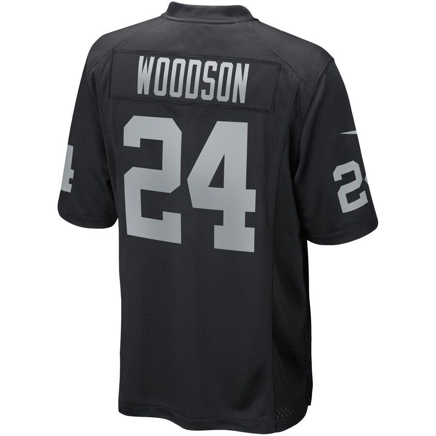 Las Vegas Raiders Charles Woodson Game Black Football Jersey product image