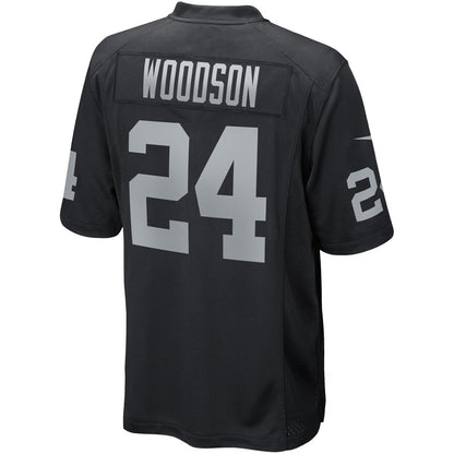 Las Vegas Raiders Charles Woodson Game Black Football Jersey product image