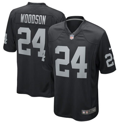 Las Vegas Raiders Charles Woodson Game Black Football Jersey product image