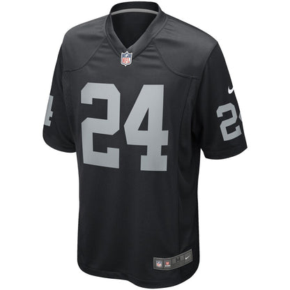 Las Vegas Raiders Charles Woodson Game Black Football Jersey product image