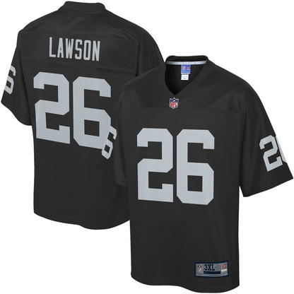 Las Vegas Raiders Nevin Lawson Pro Line Big & Tall Black Football Jersey product image