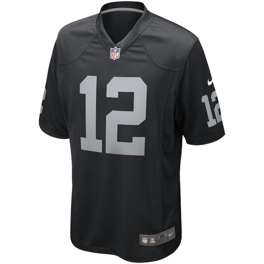Las Vegas Raiders Ken Stabler Game Black Football Jersey product image