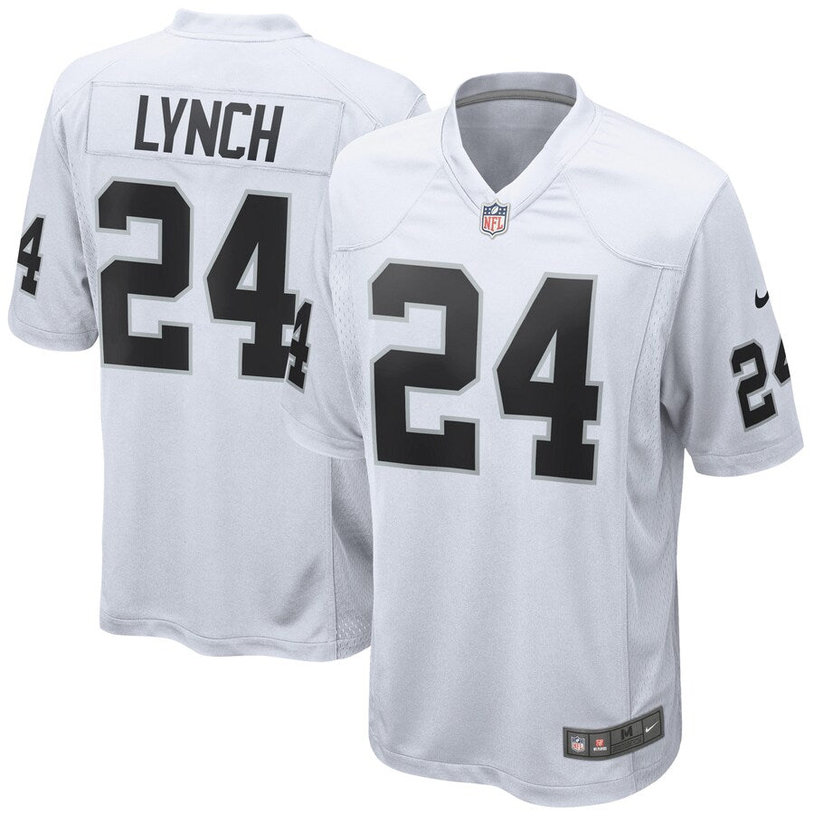 Las Vegas Raiders Marshawn Lynch Game White Football Jersey product image