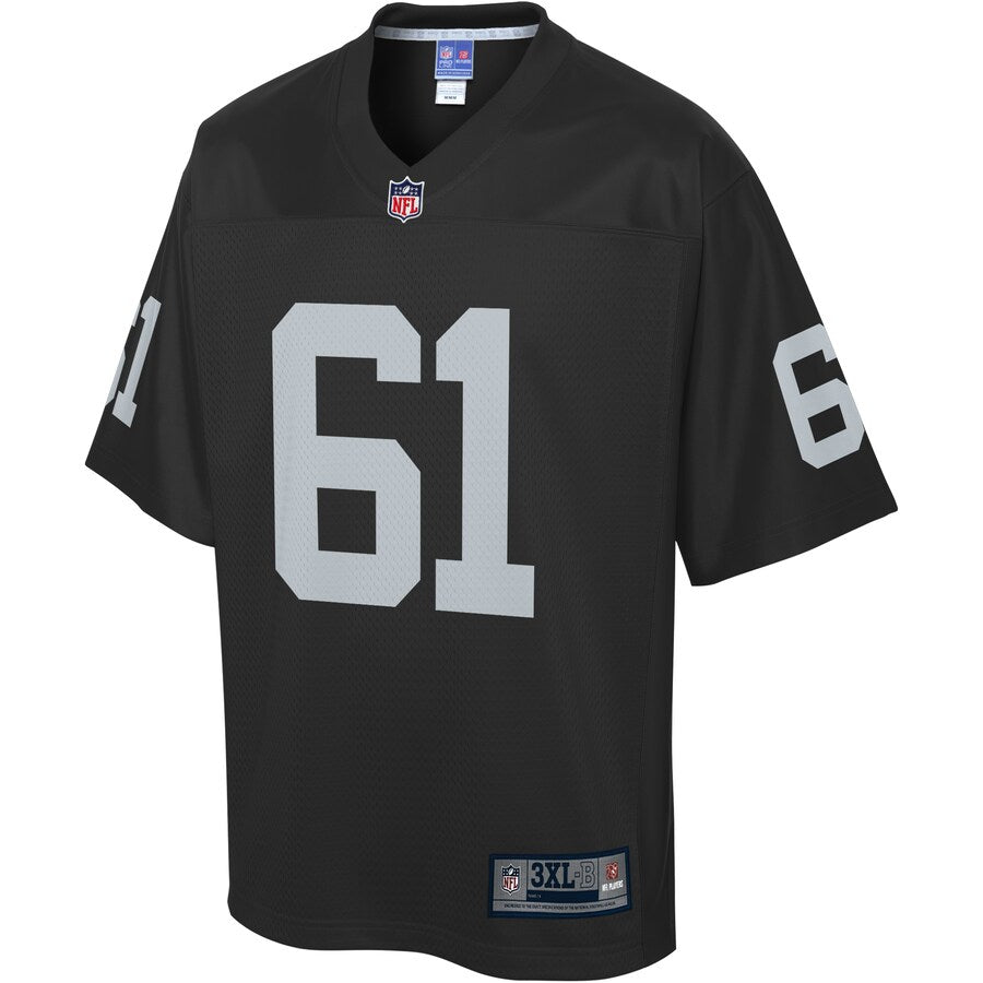 Las Vegas Raiders Rodney Hudson Pro Line Big & Tall Black Football Jersey product image