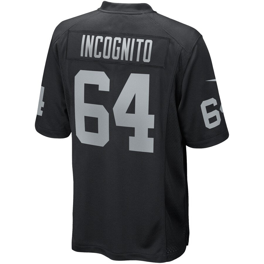 Las Vegas Raiders Richie Incognito Game Black Football Jersey product image