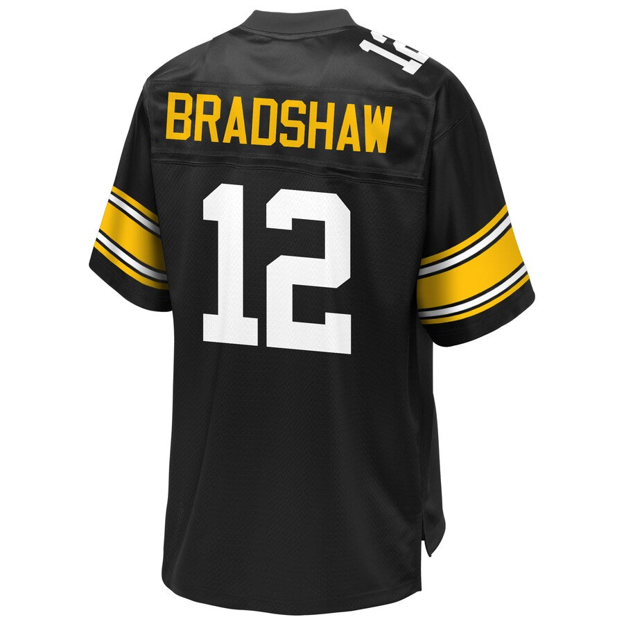 Pittsburgh Steelers Terry Bradshaw Pro Line Black Football Jersey product image