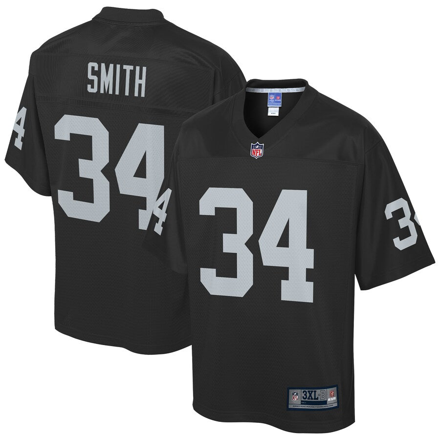 Las Vegas Raiders Rod Smith Pro Line Big & Tall Black Football Jersey product image
