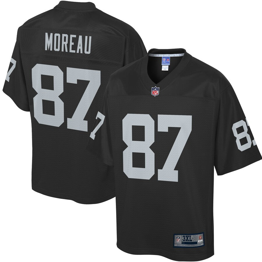 Las Vegas Raiders Foster Moreau Pro Line Big & Tall Black Football Jersey product image