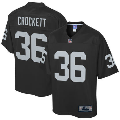 Las Vegas Raiders Damarea Crockett Pro Line Big & Tall Black Football Jersey product image