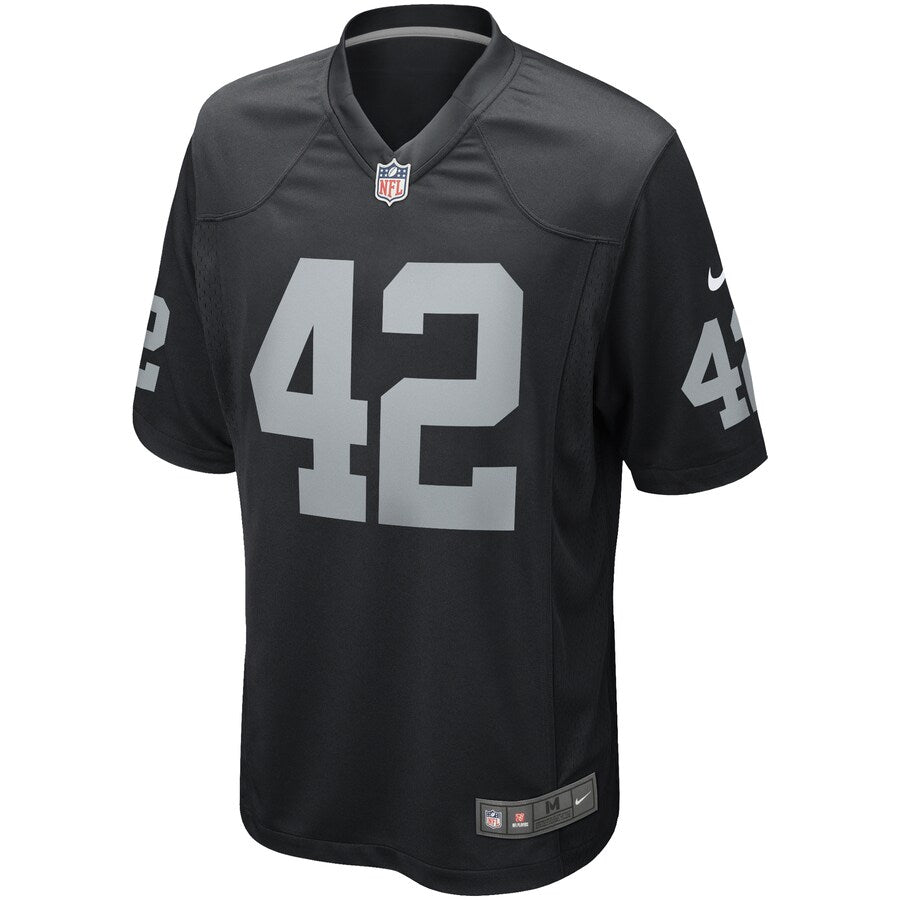Las Vegas Raiders Ronnie Lott Game Black Football Jersey product image