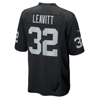 Las Vegas Raiders Dallin Leavitt Game Black Football Jersey product image