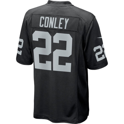 Las Vegas Raiders Gareon Conley Game Black Football Jersey product image
