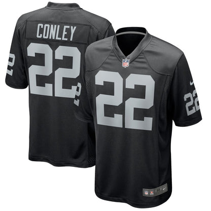 Las Vegas Raiders Gareon Conley Game Black Football Jersey product image
