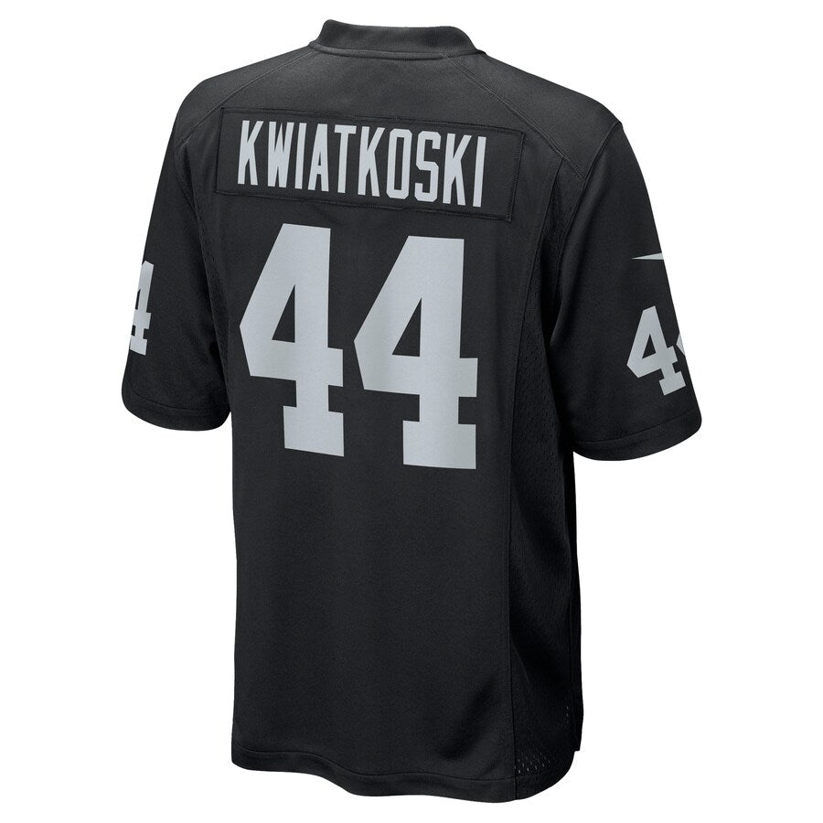 Las Vegas Raiders Nick Kwiatkoski Game Black Football Jersey product image