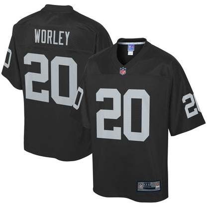 Las Vegas Raiders Daryl Worley Pro Line Big & Tall Black Football Jersey product image
