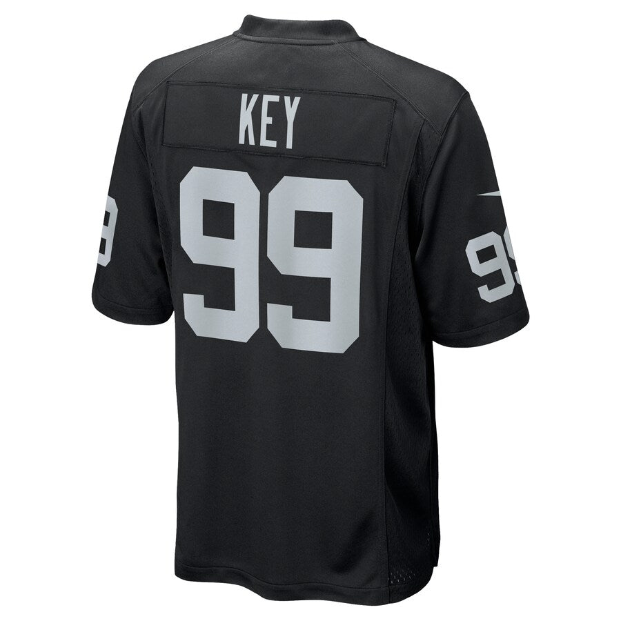Las Vegas Raiders Arden Key Game Black Football Jersey product image
