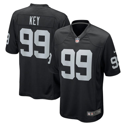Las Vegas Raiders Arden Key Game Black Football Jersey product image