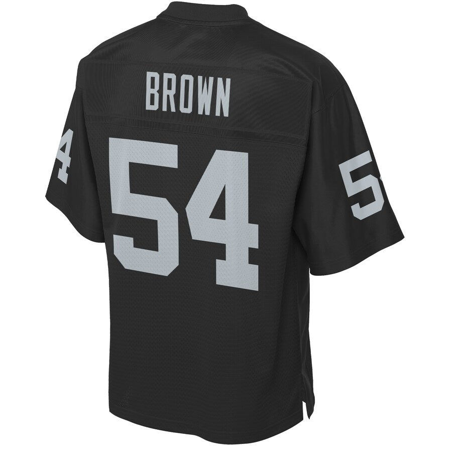 Las Vegas Raiders Preston Brown Pro Line Big & Tall Black Football Jersey product image