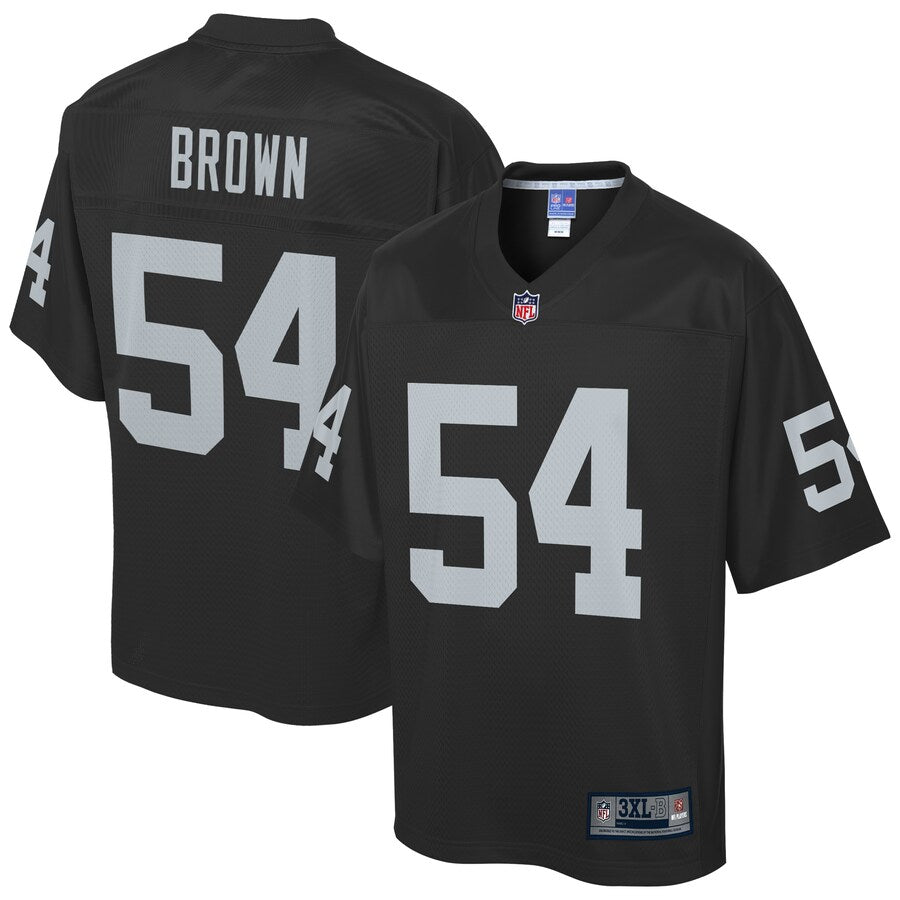 Las Vegas Raiders Preston Brown Pro Line Big & Tall Black Football Jersey product image