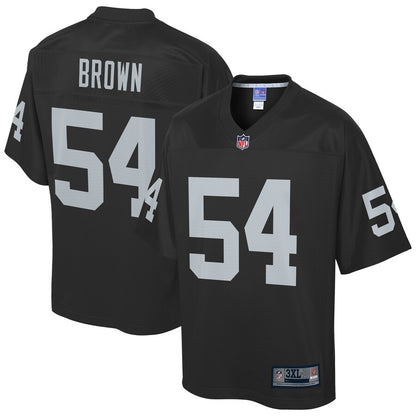 Las Vegas Raiders Preston Brown Pro Line Big & Tall Black Football Jersey product image