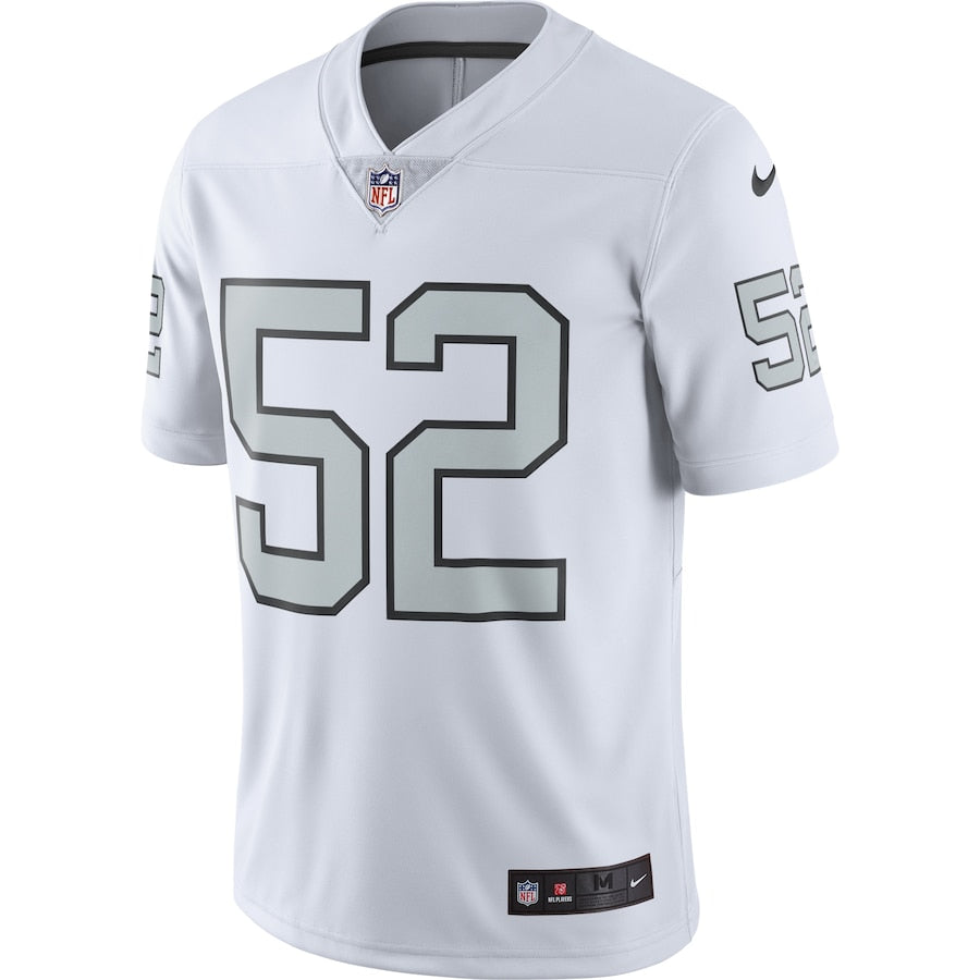 Las Vegas Raiders Khalil Mack Limited White Football Jersey product image
