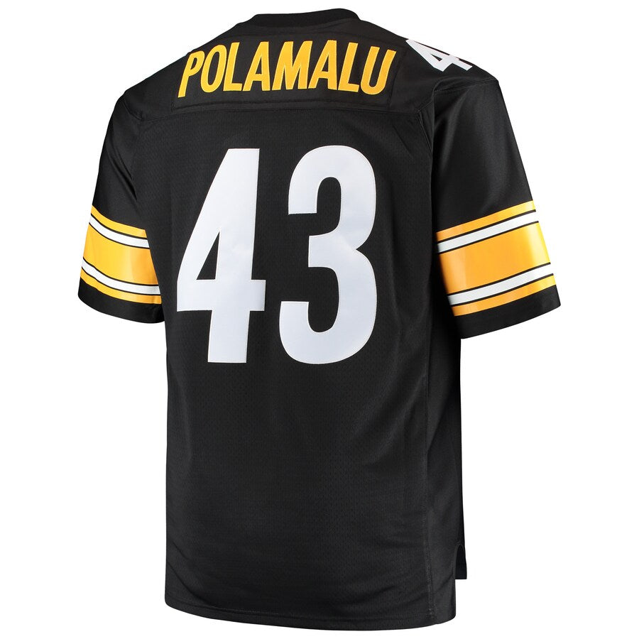 Pittsburgh Steelers Troy Polamalu 2005 Big & Tall Black Football Jersey product image