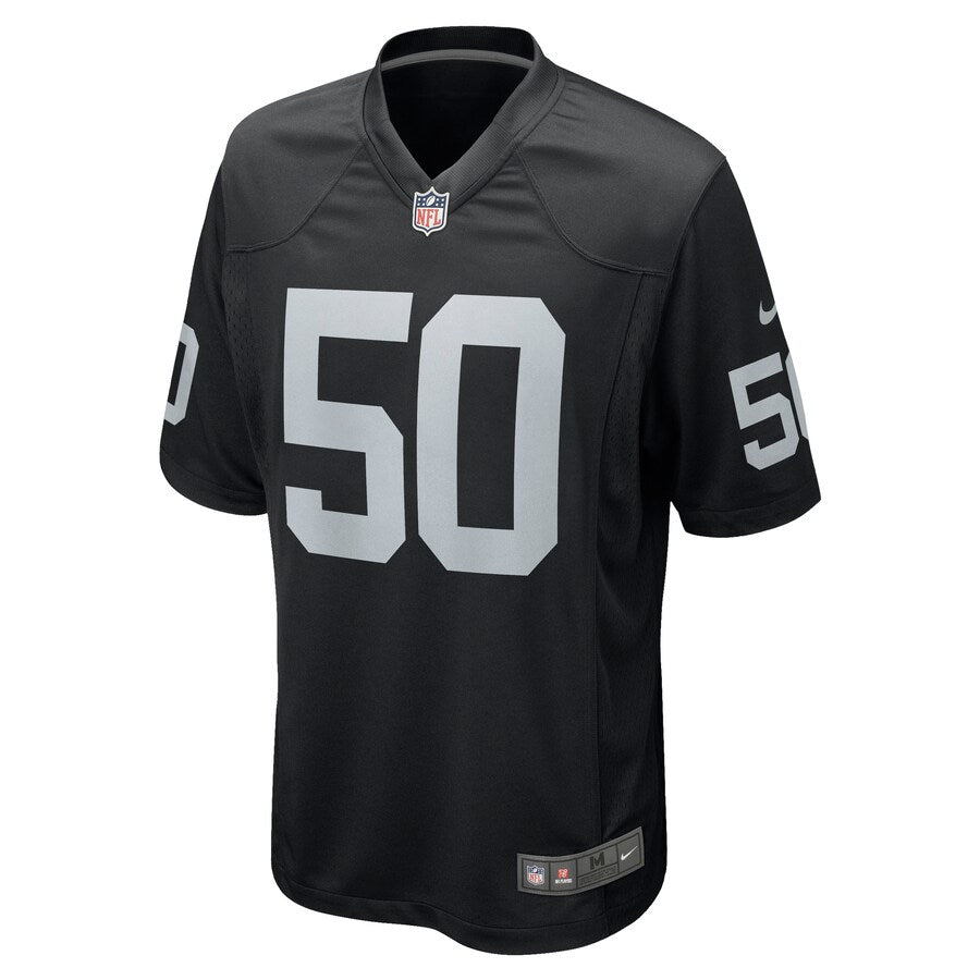 Las Vegas Raiders Nicholas Morrow Game Black Football Jersey product image
