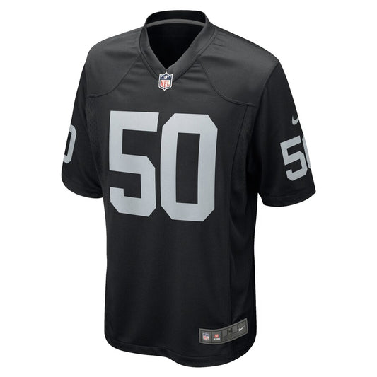 Las Vegas Raiders Nicholas Morrow Game Black Football Jersey product image