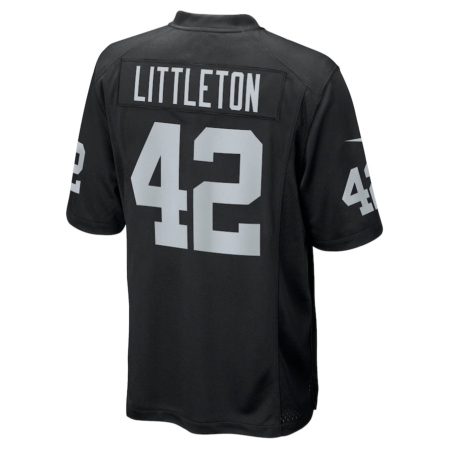 Las Vegas Raiders Cory Littleton Game Black Football Jersey product image