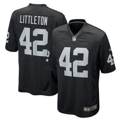 Las Vegas Raiders Cory Littleton Game Black Football Jersey product image