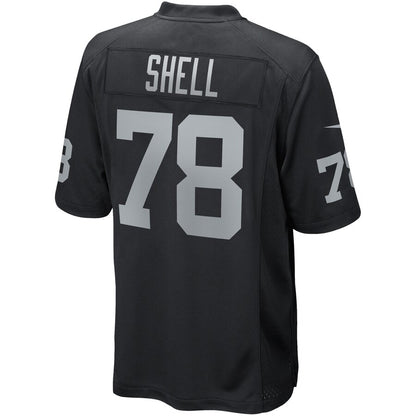 Las Vegas Raiders Art Shell Game Black Football Jersey product image
