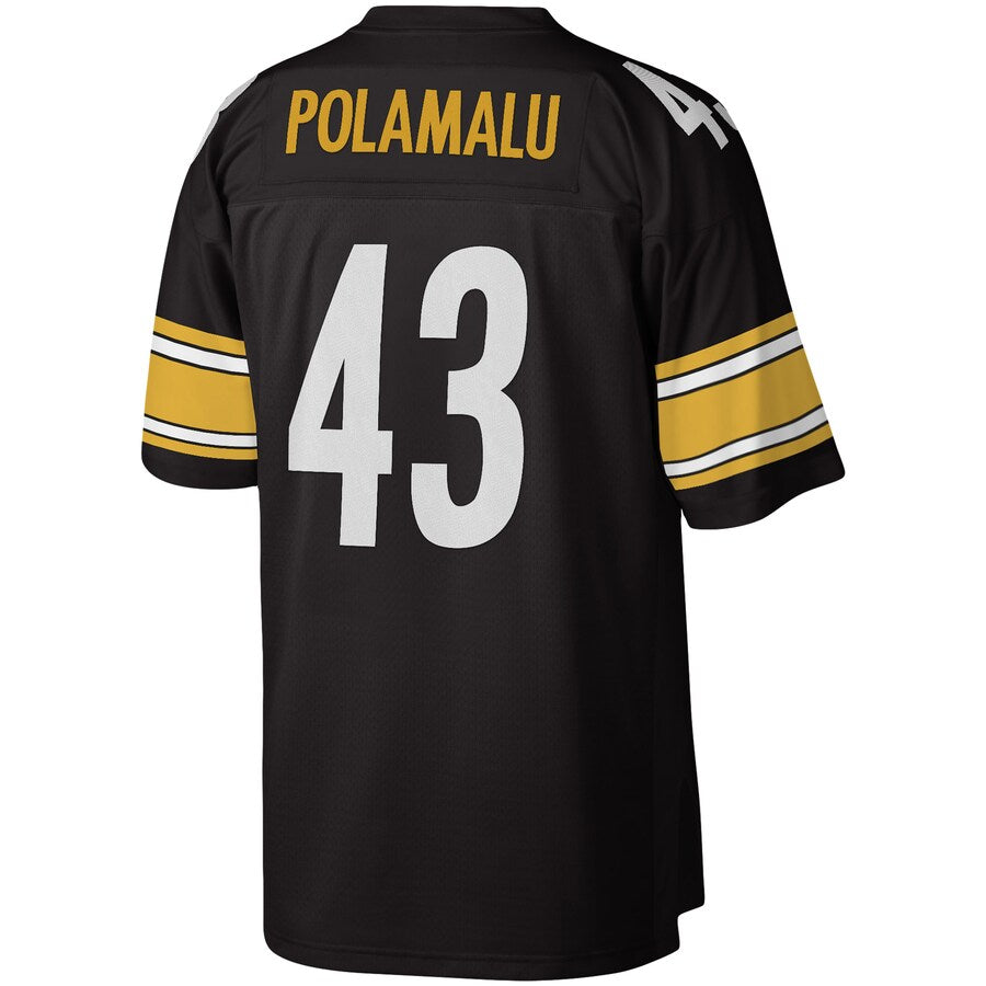 Pittsburgh Steelers Troy Polamalu Legacy Black Football Jersey product image