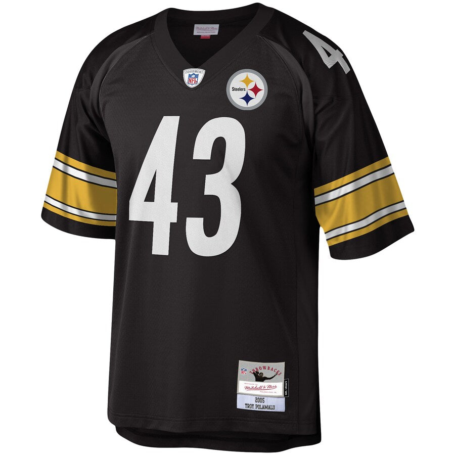 Pittsburgh Steelers Troy Polamalu Legacy Black Football Jersey product image