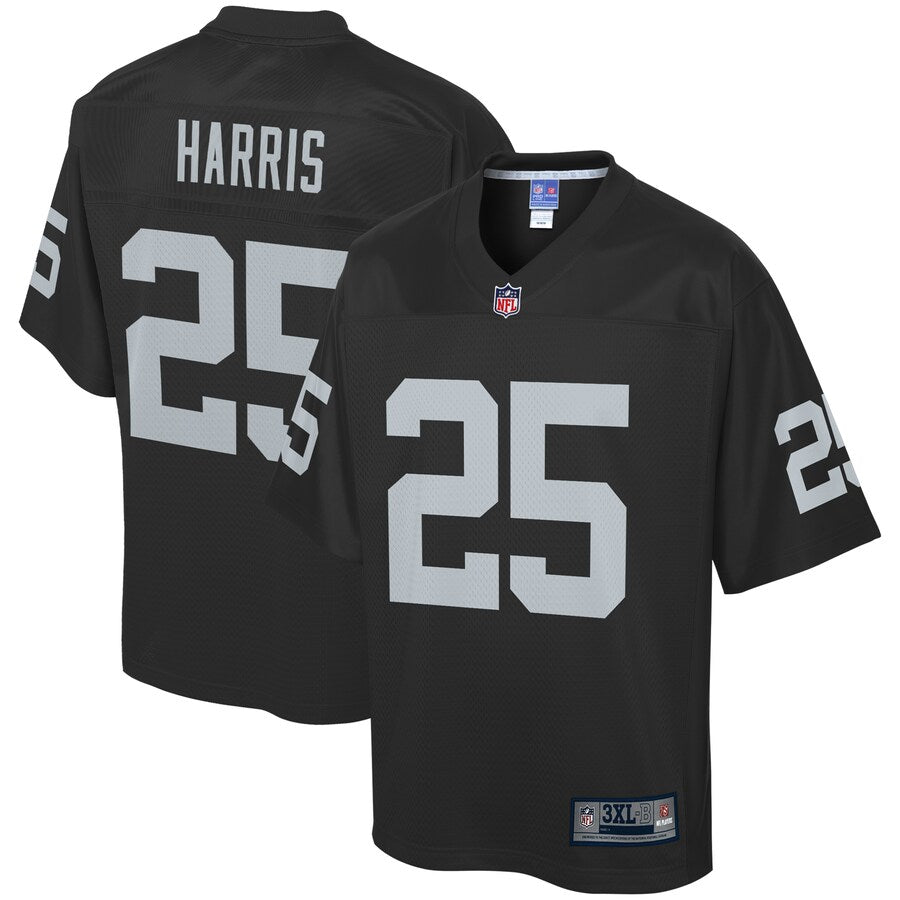 Las Vegas Raiders Erik Harris Pro Line Big & Tall Black Football Jersey product image