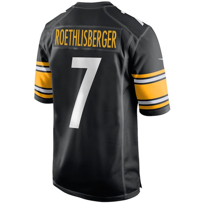 Pittsburgh Steelers Ben Roethlisberger Team Game Black Football Jersey product image