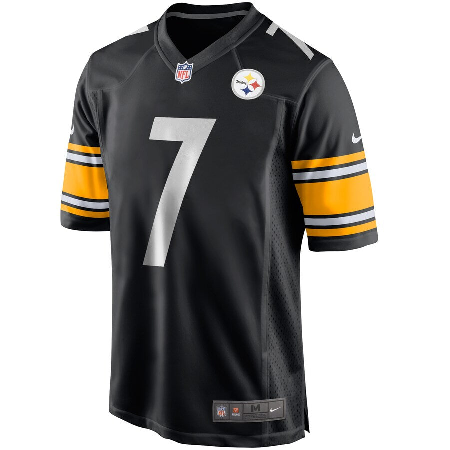 Pittsburgh Steelers Ben Roethlisberger Team Game Black Football Jersey product image