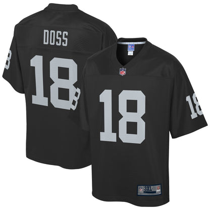 Las Vegas Raiders Keelan Doss Pro Line Big & Tall Black Football Jersey product image