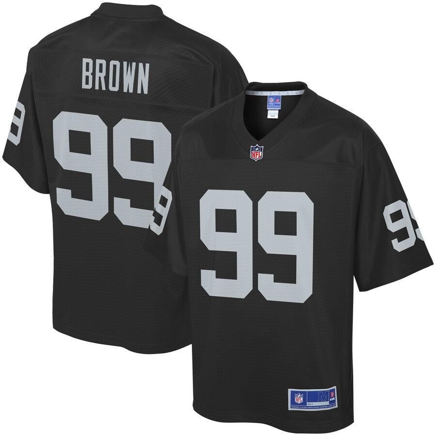 Las Vegas Raiders Fadol Brown Pro Line Black Football Jersey product image