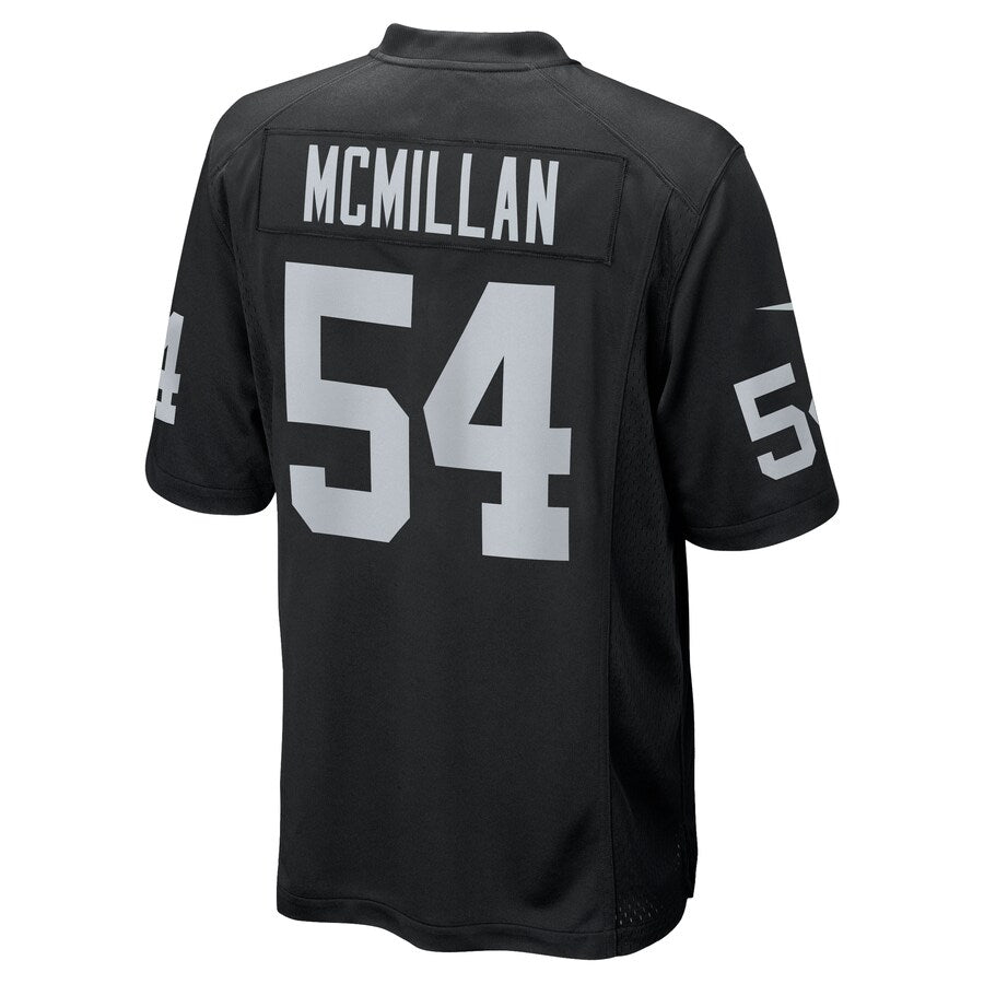 Las Vegas Raiders Raekwon Mcmillan Team Game Black Football Jersey product image