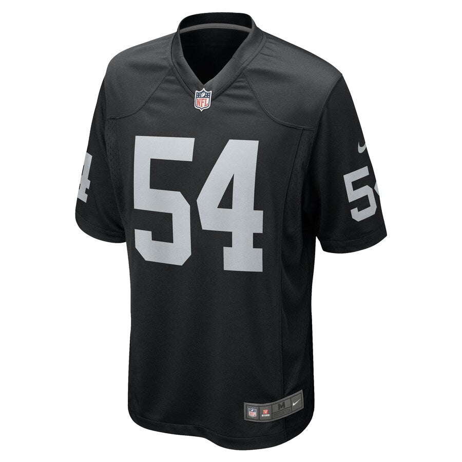 Las Vegas Raiders Raekwon Mcmillan Team Game Black Football Jersey product image