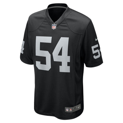 Las Vegas Raiders Raekwon Mcmillan Team Game Black Football Jersey product image